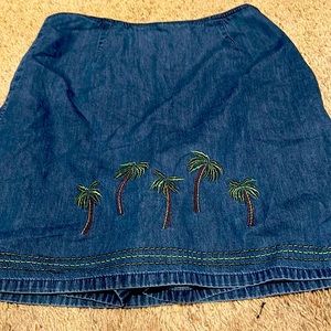 Palm tree skort